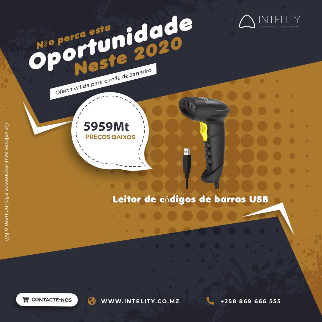 Imagem que ilustra o produto Leitor de Códigos de Barras USB