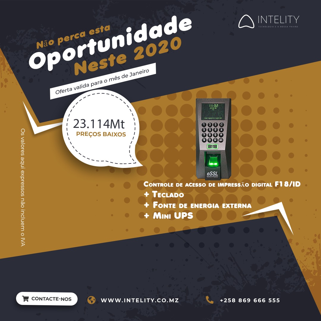 Imagem que ilustra o produto Controle de Acesso de Impressão Digital